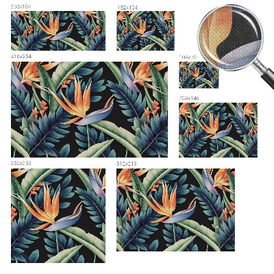 43D-Fototapete fürs Wohnzimmer Paradies-Thema