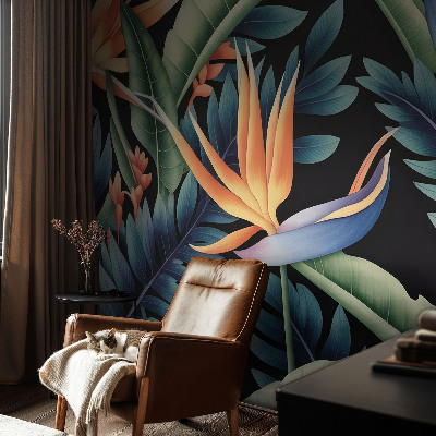 43D-Fototapete fürs Wohnzimmer Paradies-Thema