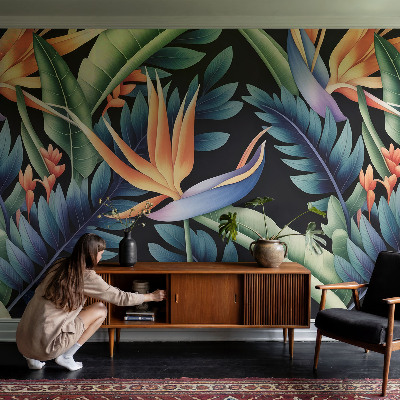 43D-Fototapete fürs Wohnzimmer Paradies-Thema