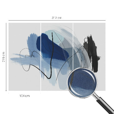 Motivtapete fürs Wohnzimmer Farbenfrohe Abstraktionen