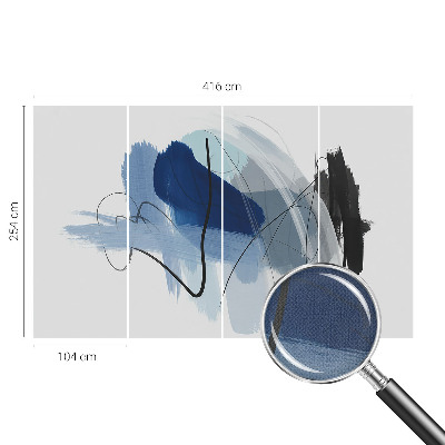 Motivtapete fürs Wohnzimmer Farbenfrohe Abstraktionen