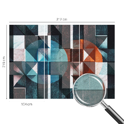 Vintage tapete Abstrakte Formen