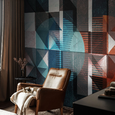 Vintage tapete Abstrakte Formen