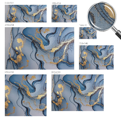 Hochwertige Bildtapete Blaue Wellen