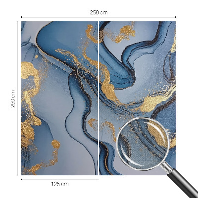 Hochwertige Bildtapete Blaue Wellen