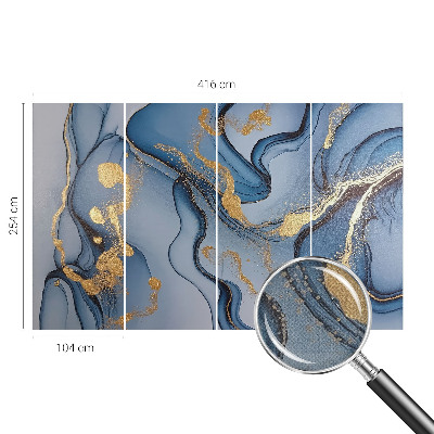 Hochwertige Bildtapete Blaue Wellen