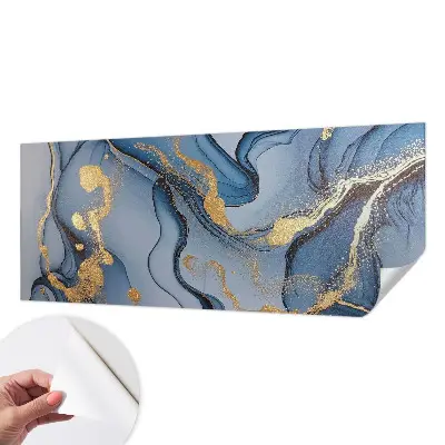 Hochwertige Bildtapete mit blauem Wellenmotiv
