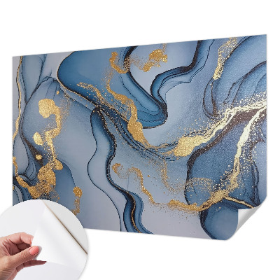 Hochwertige Bildtapete Blaue Wellen