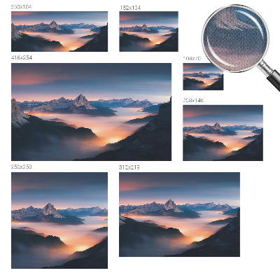 Selbstklebende Fototapete mit Motiv einer aufgehenden Sonne