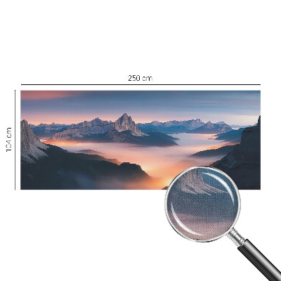 Selbstklebende Fototapete mit Motiv einer aufgehenden Sonne