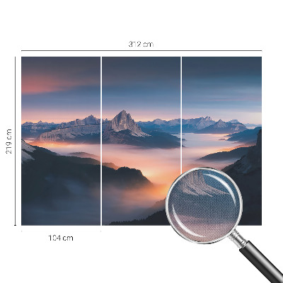 Selbstklebende Fototapete mit Motiv einer aufgehenden Sonne