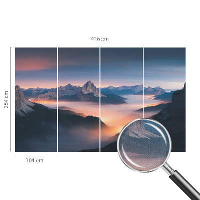 Selbstklebende Fototapete mit Motiv einer aufgehenden Sonne