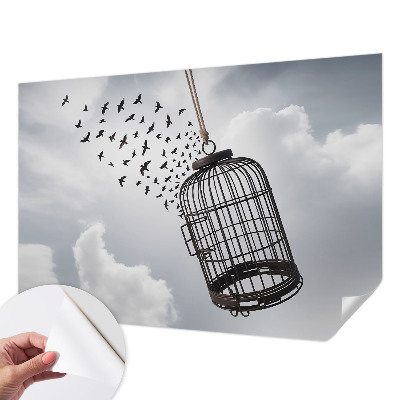 Selbstklebende Fototapete fürs Wohnzimmer Fliegende Vögel