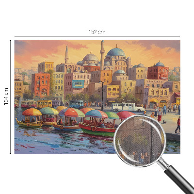 Selbstklebende Fototapete fürs Schlafzimmer Stadtküste