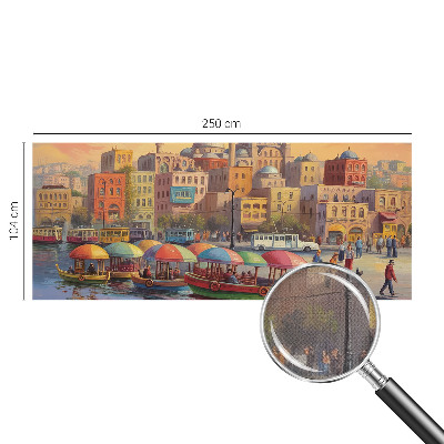 Selbstklebende Fototapete fürs Schlafzimmer Stadtküste