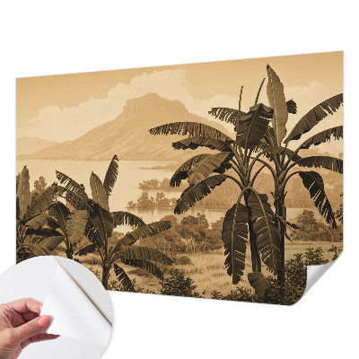 Selbstklebende Fototapete fürs Kinderzimmer Tropisches Panorama