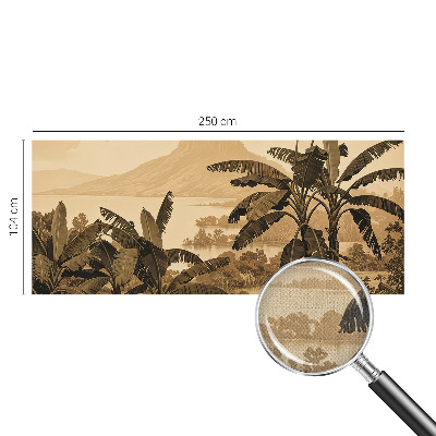 Selbstklebende Fototapete fürs Kinderzimmer Tropisches Panorama