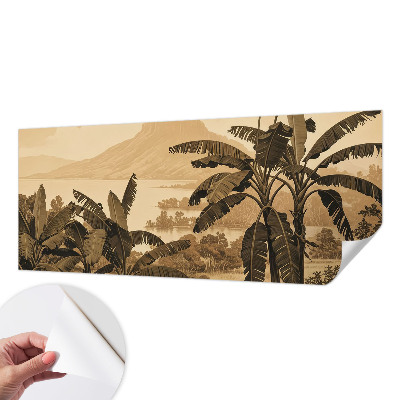 Selbstklebende Fototapete fürs Kinderzimmer Tropisches Panorama