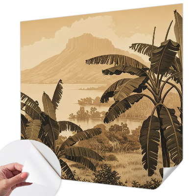 Selbstklebende Fototapete fürs Kinderzimmer Tropisches Panorama