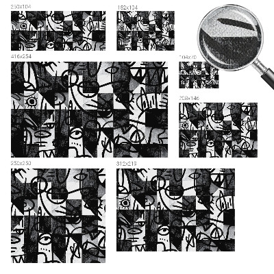 Selbstklebende Fototapete fürs Kinderzimmer Chaos zeichnen