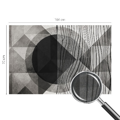 44D-Fototapete fürs Wohnzimmer Abstrakte Formen