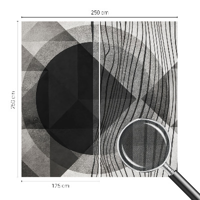 44D-Fototapete fürs Wohnzimmer Abstrakte Formen