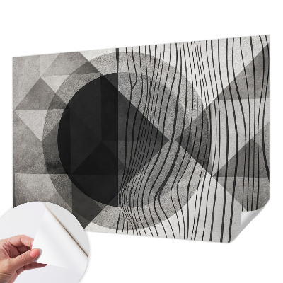 44D-Fototapete fürs Wohnzimmer Abstrakte Formen