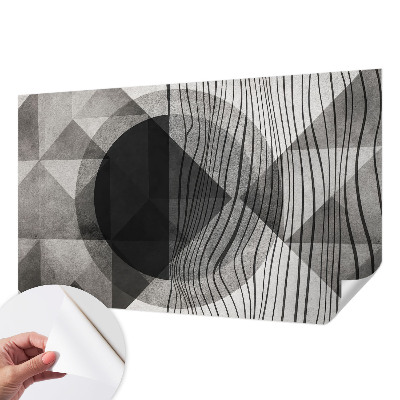 44D-Fototapete fürs Wohnzimmer Abstrakte Formen