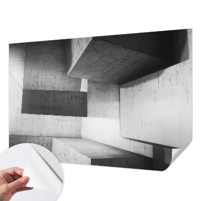 44D-Fototapete mit geometrischen Skulpturen als Motiv