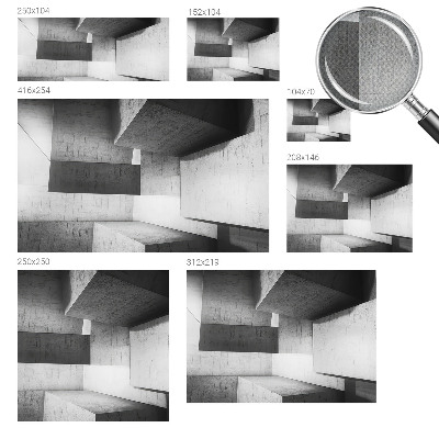 44D-Fototapete Geometrische Skulpturen
