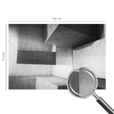 44D-Fototapete mit geometrischen Skulpturen als Motiv