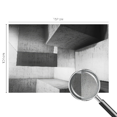 44D-Fototapete mit geometrischen Skulpturen als Motiv
