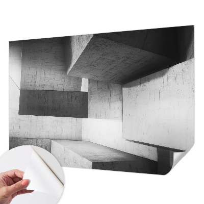 44D-Fototapete mit geometrischen Skulpturen als Motiv