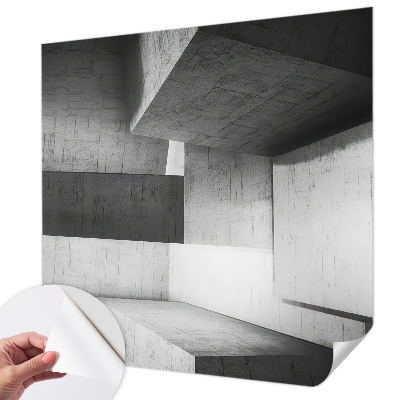 44D-Fototapete mit geometrischen Skulpturen als Motiv