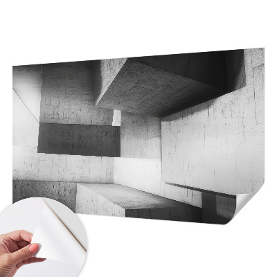 44D-Fototapete mit geometrischen Skulpturen als Motiv