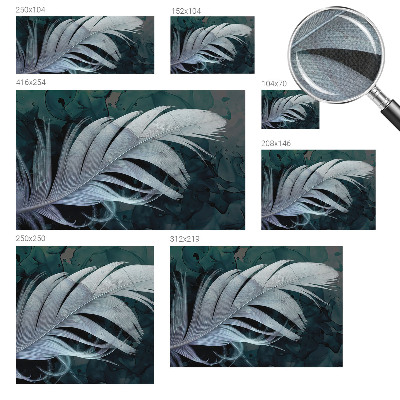 44D-Fototapete fürs Schlafzimmer Ätherische Feder