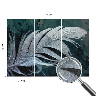 44D-Fototapete fürs Schlafzimmer Ätherische Feder