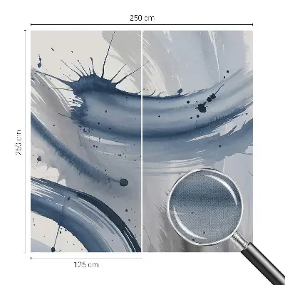Moderne Fototapete nach Maß mit künstlerischen Pinselstrichen