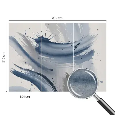 Moderne Fototapete nach Maß mit künstlerischen Pinselstrichen