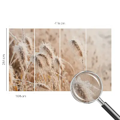 Selbstklebende Fototapete mit Motiv einer winterlichen Landschaft
