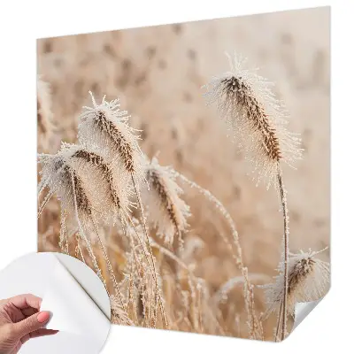 Selbstklebende Fototapete mit Motiv einer winterlichen Landschaft