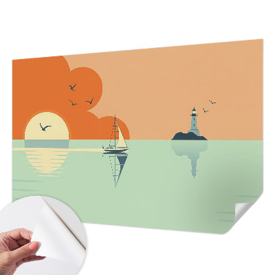 Selbstklebende Fototapete für die Wand mit Meeresmotiv