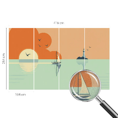 Selbstklebende Fototapete für die Wand mit Meeresmotiv