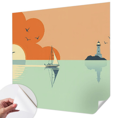 Selbstklebende Fototapete für die Wand Meeresfreuden