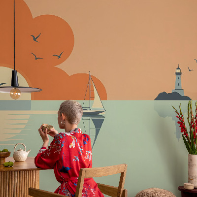Selbstklebende Fototapete für die Wand mit Meeresmotiv