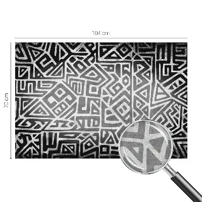 Selbstklebende Fototapete fürs Schlafzimmer mit geometrischem Labyrinth-Motiv