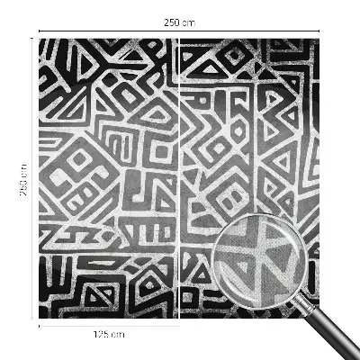 Selbstklebende Fototapete fürs Schlafzimmer mit geometrischem Labyrinth-Motiv