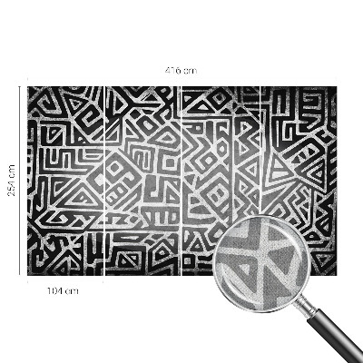 Selbstklebende Fototapete fürs Schlafzimmer Geometrisches Labyrinth