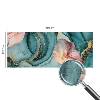 67D-Fototapete fürs Wohnzimmer mit künstlerischen Wellen