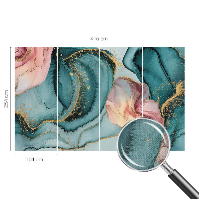 67D-Fototapete fürs Wohnzimmer Künstlerische Wellen